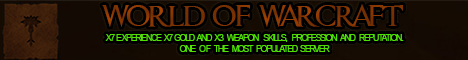 WORLD of WARCRAFT SERVER Banner